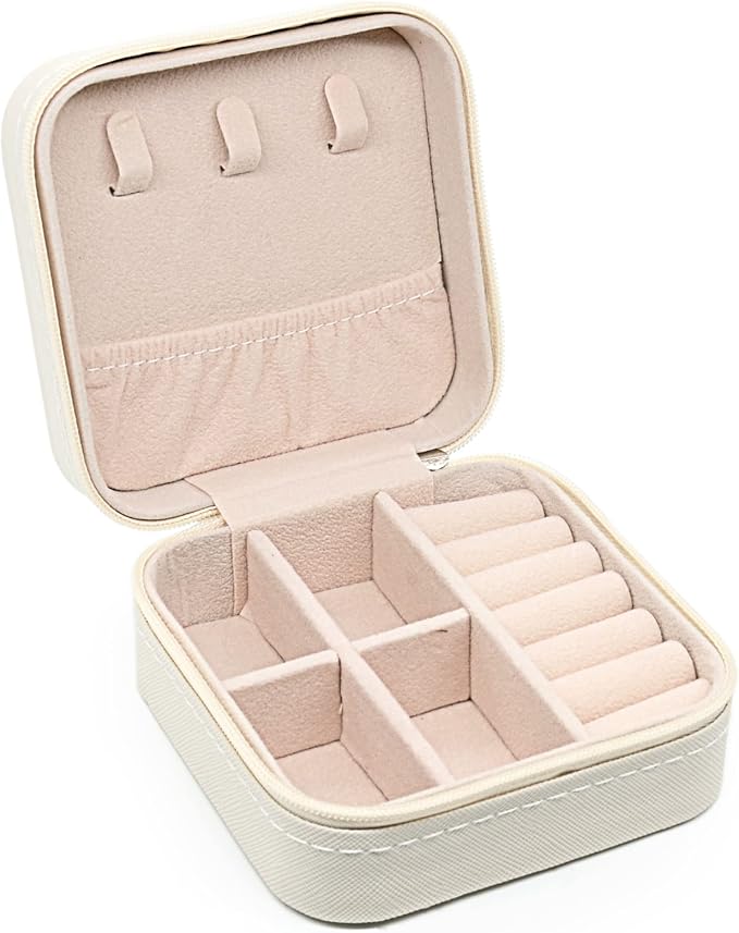 KEINE MARKE Small Jewelry Box, Travel Portable Jewelry Case - Image 3