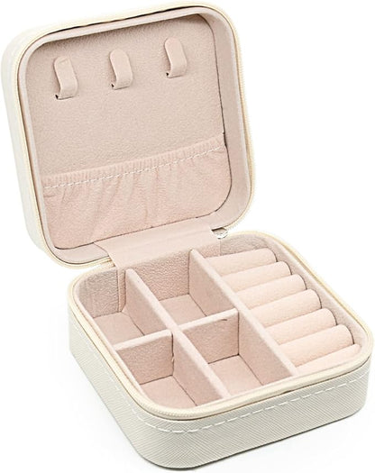 KEINE MARKE Small Jewelry Box, Travel Portable Jewelry Case - Image 3