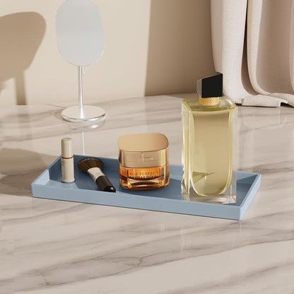 Vanity and Bathroom Tray, 11.8" ABS Countertop Organizer, Waterproof Vanity Tray - Image 4