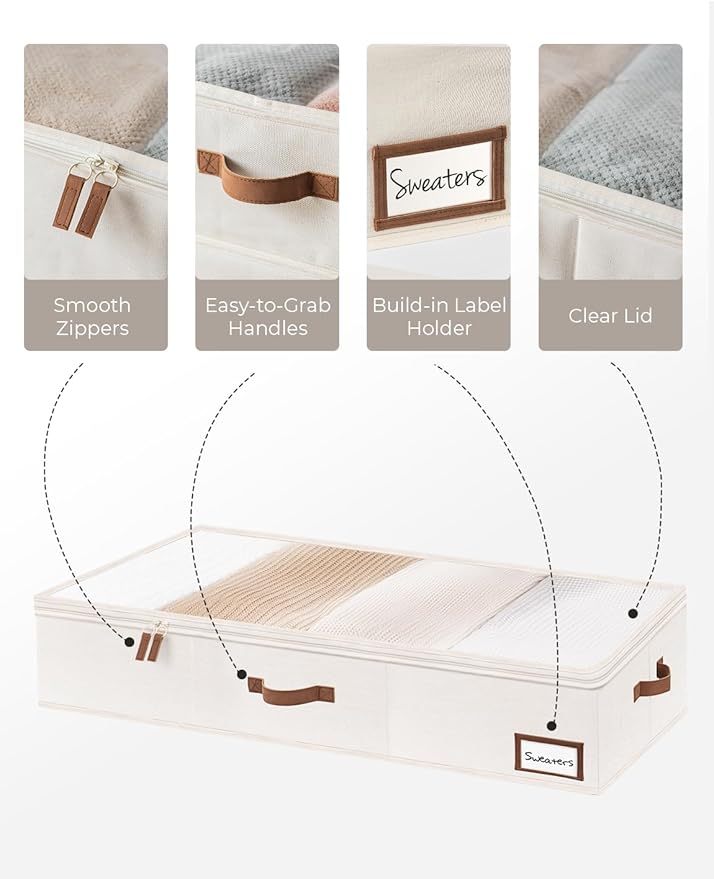 StorageWorks Extra Large Under Bed Storage Containers - Image 3