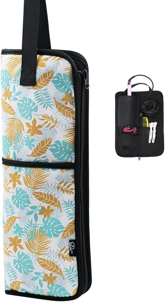 WK IEASON Hair Flat Iron Case Holder Canvas Bag Heat Resistant Curling Iron by WKIEASON
