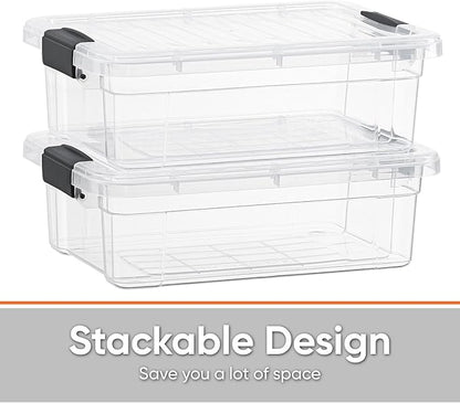 Superio 2.3 Qt Clear Plastic Storage Bin - Image 3