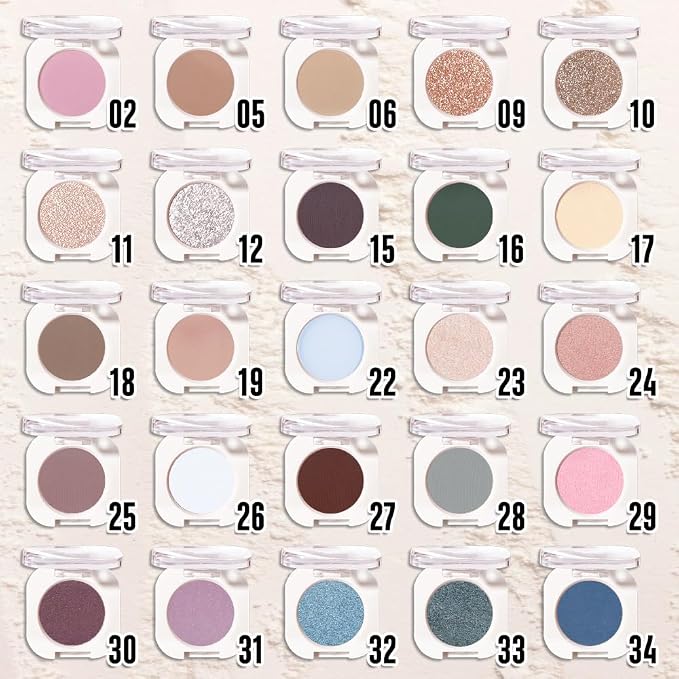 Nude Beige Single Matte Eyeshadow Makeup, Neutral Powde Eye Shadow - Image 3