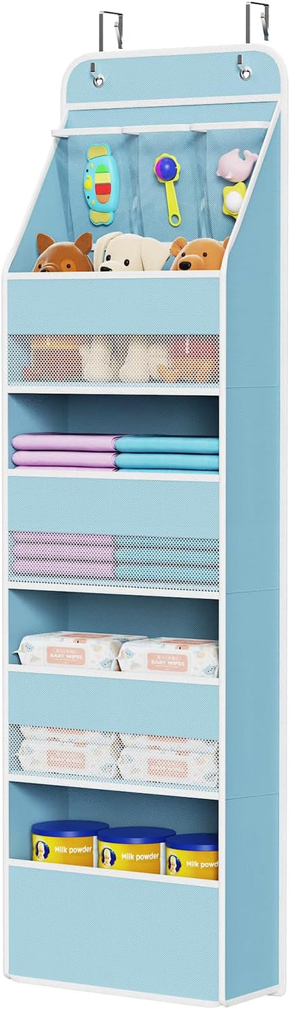 Univivi 5-Shelf Fabric Door Storage Over Door Hanging Organizer by Univivi