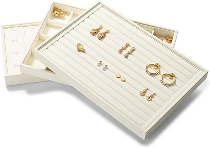 7-Slot Microfiber Ring & Earring Tray Organizer - Image 8