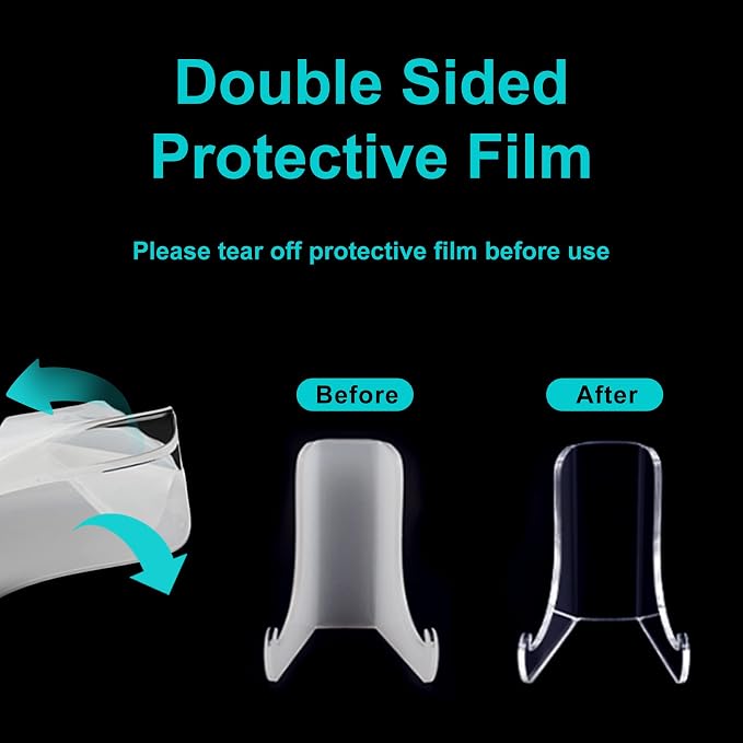 Boloyo Flat Back Acrylic Plate Display Stand, 4.5 Inch 5PC Clear Acrylic - Image 7