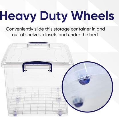 Superio Storage Bins with Lids, Stackable Totes, BPA Free, Odor Free, Organizer - Image 6