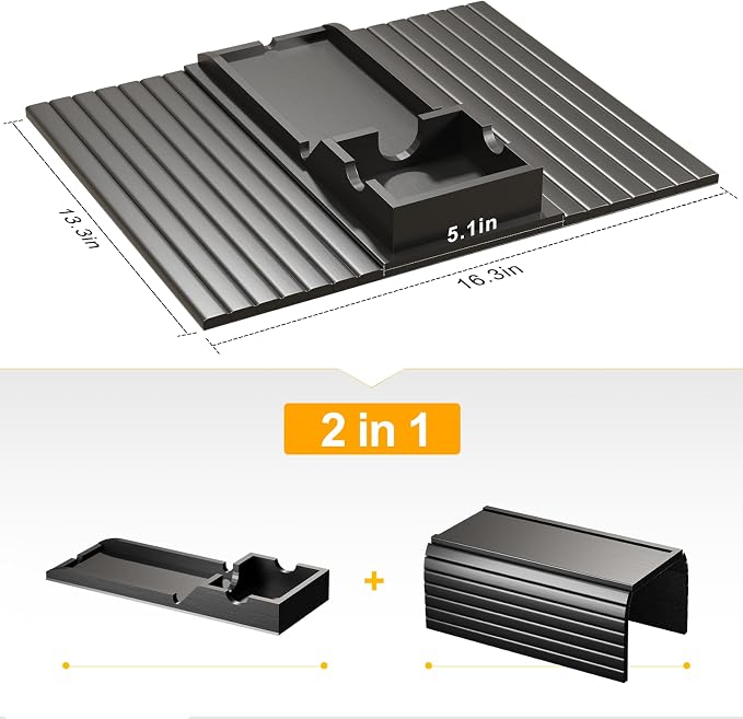 Couch Armrest Table, Sofa Arm Tray - 2 in 1 Anti-Slip Foldable Sofa Armchair - Image 7