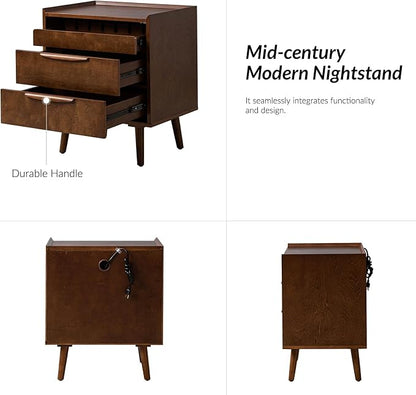 HULALA HOME 2 Drawer Nightstand - Image 7