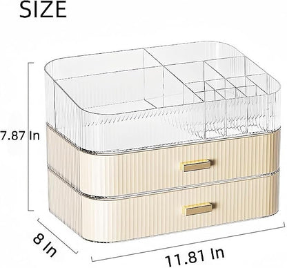 Makeup Organizer with Drawers Stackable Skincare Cosmetic Makeup organization - Image 6