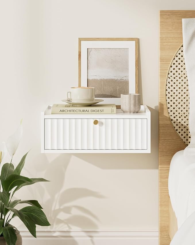 Floating Nightstand, Wall Mounted Night Stand - Image 5