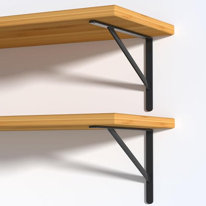 24 Pack L20 x H 12" Black Heavy Duty Shelf Brackets - Image 3