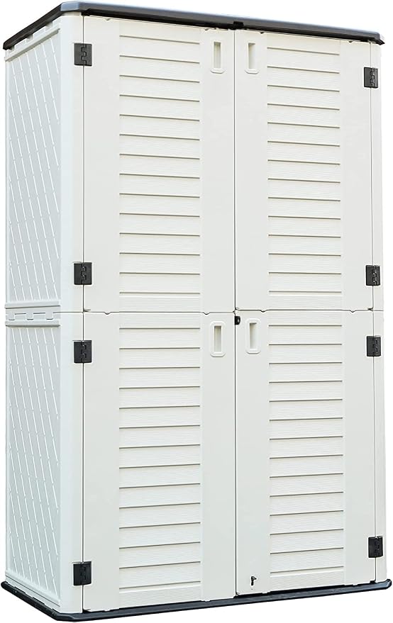 Kinying Outdoor Storage Cabinet, Vertical Storage Shed Perfect to Store Patio by KINYING
