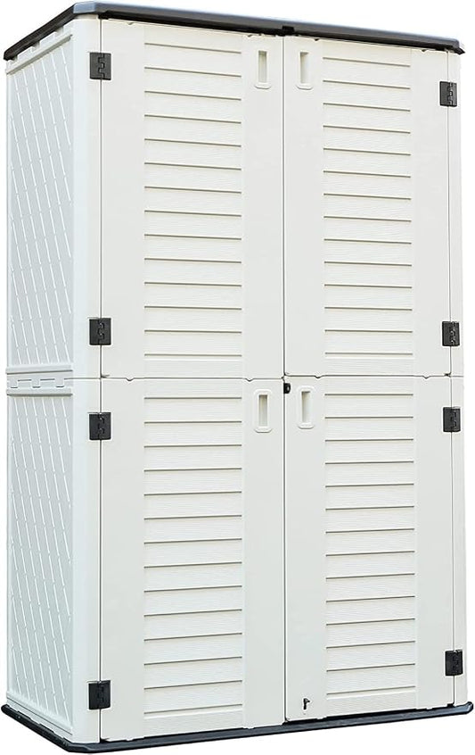 Kinying Outdoor Storage Cabinet, Vertical Storage Shed Perfect to Store Patio by KINYING