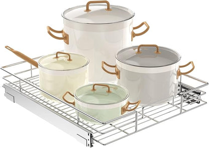 LOVMOR Pull Out Cabinet Organizer 22½" W x 21½" D, Kitchen Cabinet Pull Out by LOVMOR