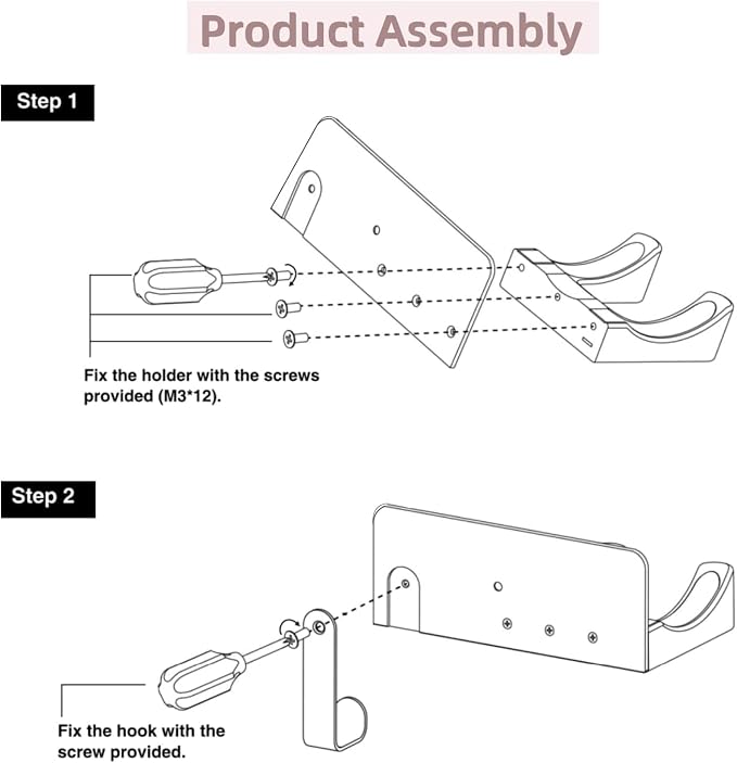 Dyson Hair Dryer Holder, Blow Dryer Holder Self Adhesive Hair Dryer Holder Wall - Image 8