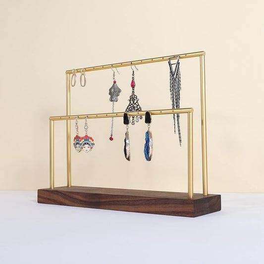 GemeShou wooden earring holder organizer by GemeShou