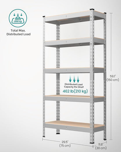 SONGMICS 5-Tier Storage Shelves, Load 2310 lb, Garage Storage, Boltless Assembly - Image 3