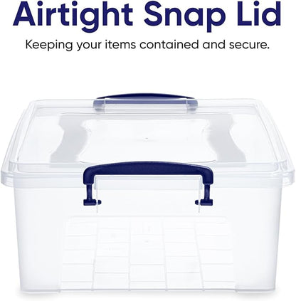 Superio Storage Bins with Lids, Stackable Totes, BPA Free, Odor Free, Organizer - Image 4