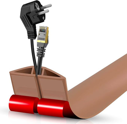 Floor Cord Cover Self Adhesive Cord Hider, 3.3FT Cable Management, Extension by DBHXXMB-HH