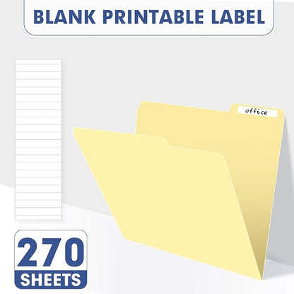 File Folder, PANDRI 270 Pack File Folder, 1/3 Cut Tab, Letter Size, Filing - Image 3