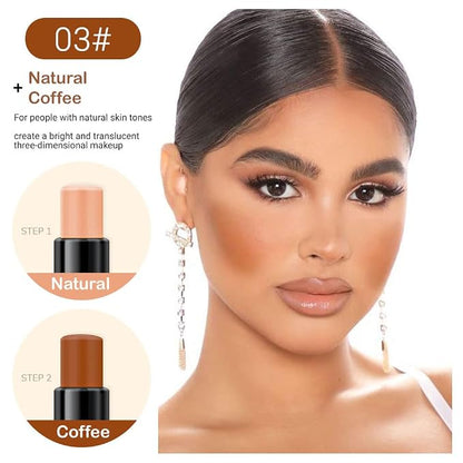 evpct 2In1 Cream Contour Stick Contouring Concealer Sticks Makeup Face Cream Kit - Image 2