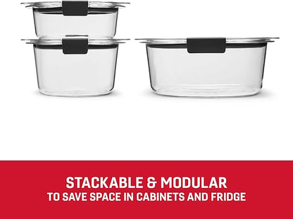 Rubbermaid Brilliance® Round Leak Proof Food Storage Containers, 6 Piece Set - Image 4