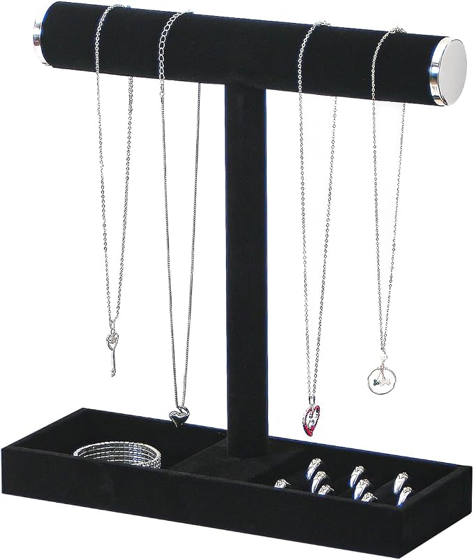 Necklace Display Holder, Bracelet Organizer Stand by KunGe
