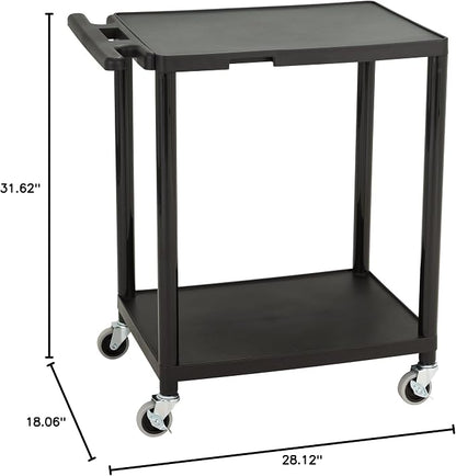 Norwood Commercial Furniture 2-Tier Mobile Utility AV Cart - Image 6