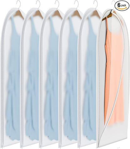 Clear Garment Bags for Hanging Clothes, 48in Dress Clothing Suit Bags Coat for by Unknown