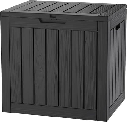 35 Gallon Deck Box, Resin Outdoor Indoor Waterproof Storage Box, Lockable by Kdymod