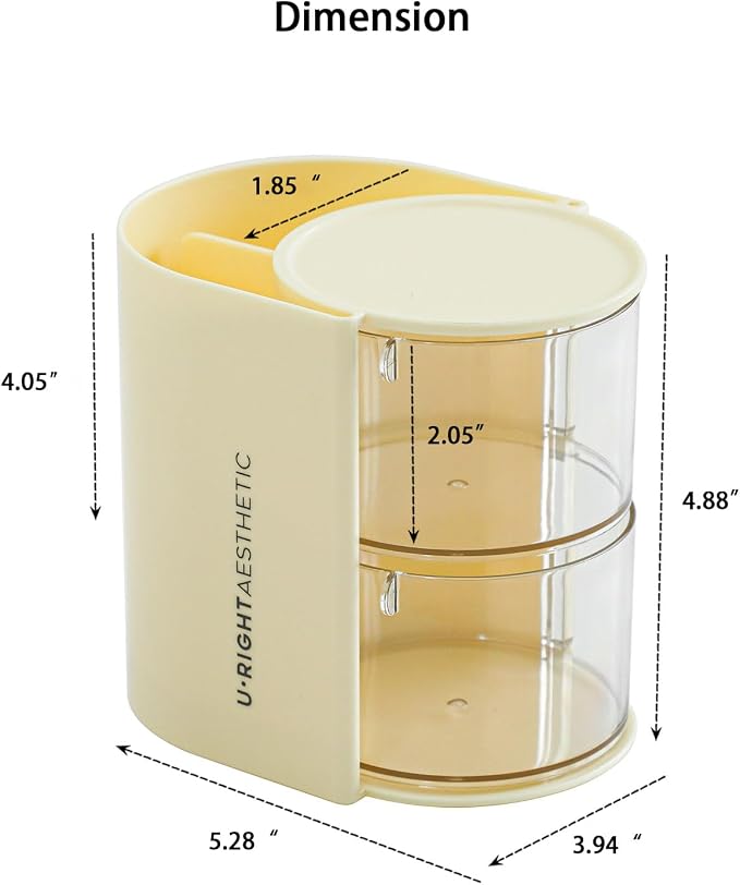 FABROK 2-Layer Clear Hair Accessories Organizer - Image 2