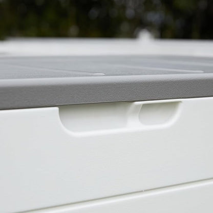 100 Gallon Plus Resin Deck Box, Waterproof Outdoor Storage Box - Image 6