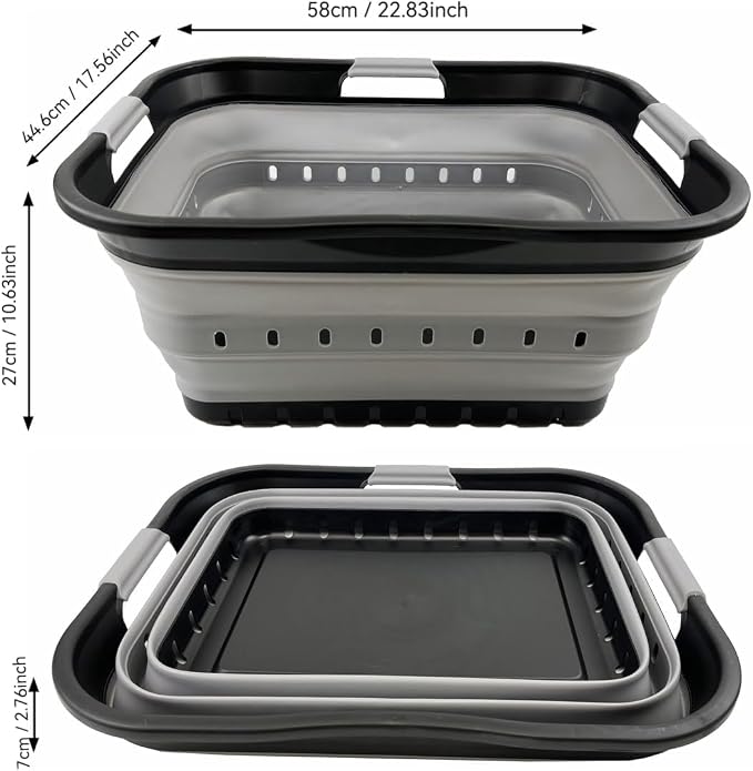 SAMMART 42L Collapsible Plastic Laundry Basket - Image 5
