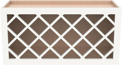 Solid Wood RTA Wine Bottle Rack Wall Cabinet - Image 4
