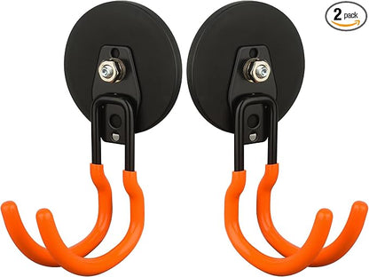 MUTUACTOR New Updated Heavy Duty Magnetic Hooks, 40lbs 2-Pack Super Strong by MUTUACTOR