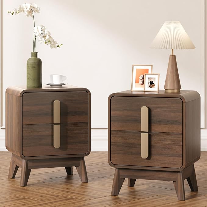 Nightstands Set of 2, Mid Century Modern Nightstand by Joinice