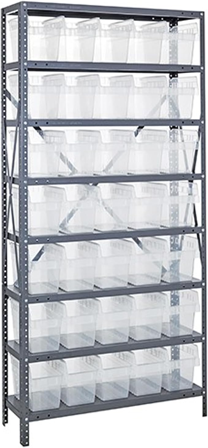 Quantum Storage Systems 1275-SB802CL Solid Heavy Duty 8 Shelves 35 STORE-MAX by QuantumStorageSystems