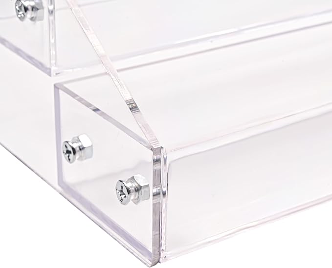 Kingtaily Widen 4 Tiers Stand Shelf Holder Clear Acrylic Rack - Image 6