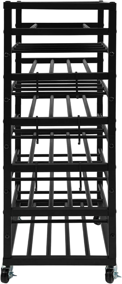5-Tier Spray Paint Rack Organizer, Rolling Spray Bottle Holder - Image 4