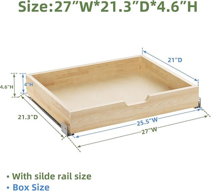 Pull Out Drawers for Cabinets, 25½” W x 21” D Soft Close Slide Out Drawers for - Image 3