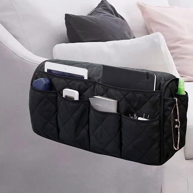 2 in 1 Waterproof Armrest Covers Sofa Arm Organizer by Holiberty