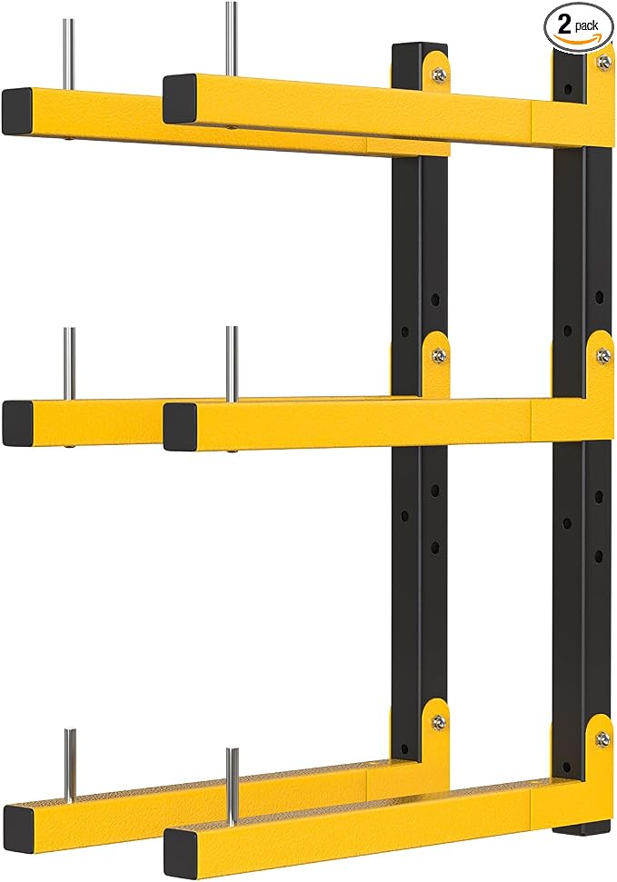 Lumber Rack Wall Mount Storage Racks Folding Wood Organizer Heavy Duty Shelf by Riciakik