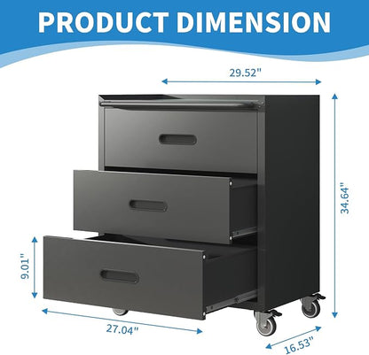 Metal Tool Cabinet, Garage Storage Cabinet System, Wall Cabinet & Locking - Image 5