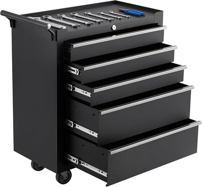 IDEALHOUSE Rolling Tool Chest, 5 Drawers Tool Storage Cabinet, Toolbox by IDEALHOUSE