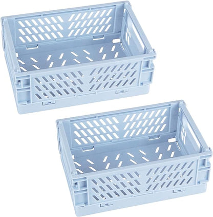 Tixill 2-Pack Mini Foldable Plastic Baskets by TixillMiniPlasticBasket