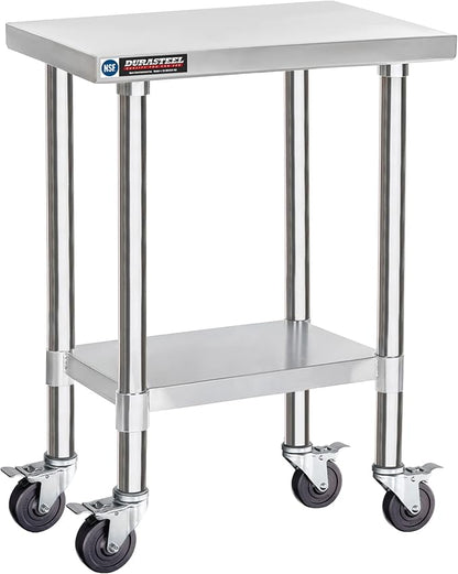DuraSteel 24x18 NSF Stainless Steel Cart by DuraSteel
