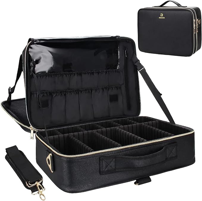 Relavel Makeup Case Large Makeup Bag Professional Train Case 16.5 inches Travel by Relavel