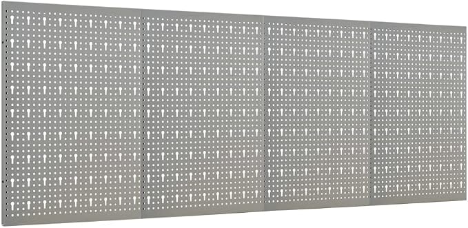 Wall-Mounted Peg Boards 4 pcs 15.7"x22.8" Steel 145350 - Image 2