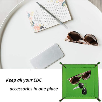 siduater Valet Tray Desktop Storage Organizer – Vegan Leather Catchall Tray - Image 3